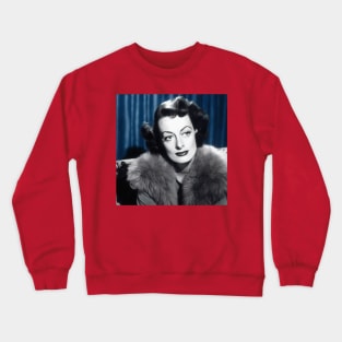 Pensive Joan Crawford looking to side Crewneck Sweatshirt